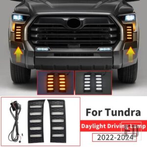 トヨタ 2014-2024 タンドラデイドライビングランプ LED ダイナミックウィンカーフォグランプアクセサリー 2020-23 - Tundra 2022-2024