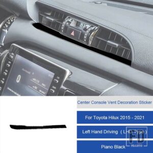 トヨタ ハイラックス 2015-2021 カーボンセンターコンソールベントステッカートリムカバー装飾ステッカー - 28 LHD5