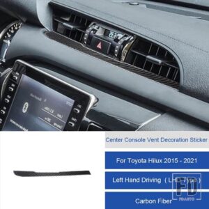 トヨタ ハイラックス 2015-2021 カーボンセンターコンソールベントステッカートリムカバー装飾ステッカー - 28 LHD