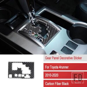 トヨタ カーボンギアシフトフレームパネルトリム 4 ランナー 2010-2020 左ドライブカーアクセサリー装飾 - E1