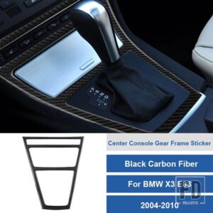 BMW LHD X3 E83 38261 カーボンギアシフトパネル灰皿ステッカーインテリアカーアクセサリー