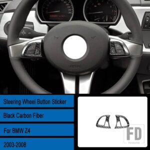 BMW Z4 E85 37834 カーボンインテリアステアリングホイールカバートリムステッカー - G1