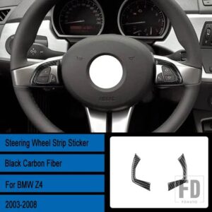 BMW Z4 E85 37834 カーボンインテリアステアリングホイールカバートリムステッカー - G4