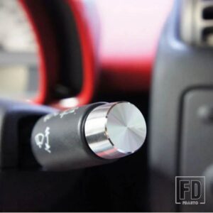 ベンツスマートフォーツー 451 2009-2014 2個 ダイヤルランプスイッチカバーワイパーギアキャップ装飾ステッ - E
