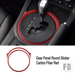 マツダ LHD RHD MX-5 ミアータ NC 2009-2015 アクセサリーカーボンステッカーギアシフトパネルカバーインテリアトリム - C8