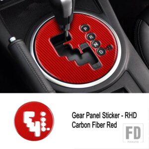 マツダ LHD RHD MX-5 ミアータ NC 2009-2015 アクセサリーカーボンステッカーギアシフトパネルカバーインテリアトリム - C4 RHD