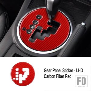 マツダ LHD RHD MX-5 ミアータ NC 2009-2015 アクセサリーカーボンステッカーギアシフトパネルカバーインテリアトリム - C2 LHD