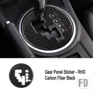 マツダ LHD RHD MX-5 ミアータ NC 2009-2015 アクセサリーカーボンステッカーギアシフトパネルカバーインテリアトリム - C3 RHD