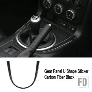 マツダ LHD RHD MX-5 ミアータ NC 2009-2015 アクセサリーカーボンステッカーギアシフトパネルカバーインテリアトリム - C5