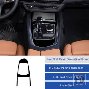 BMW Z4 G29 2019 2020 2121 2022 カーボンインテリアギアシフトパネル装飾トリムステッカーストリップカバー ACCESSORIESS - 3C LHD