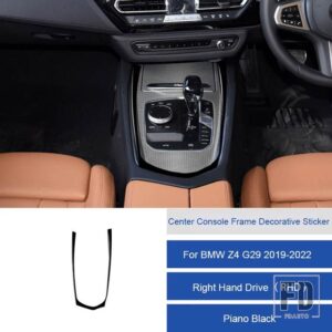 BMW Z4 G29 2019 2020 2121 2022 カーボンインテリアカーセンターコンソールフレームトリムステッカーストリップカバー自動車 ACCESSORIESS - 8C RHD