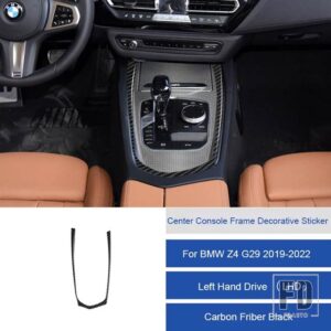 BMW Z4 G29 2019 2020 2121 2022 カーボンインテリアカーセンターコンソールフレームトリムステッカーストリップカバー自動車 ACCESSORIESS - 7A LHD