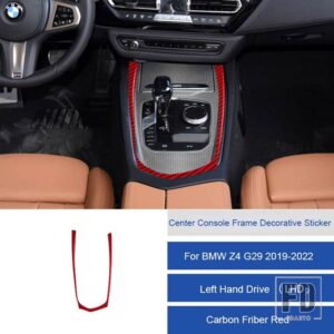 BMW Z4 G29 2019 2020 2121 2022 カーボンインテリアカーセンターコンソールフレームトリムステッカーストリップカバー自動車 ACCESSORIESS - 7B LHD