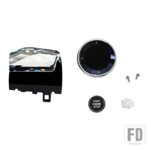 BMW クリスタルギアシフトノブエンジンボタン G20 G12 I3 G28 I4 G26 I7 G70 IX3 G08 X5 G05 X6 G06 X7 G07 LHD RHD 金属ベース - A Left Hand Drive