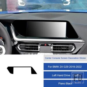 BMW Z4 G29 2019 2020 2121 2022 カーボンインテリアカーセンターコンソール画面装飾ステッカーフレームトリムストリップカバー - 21C RHD