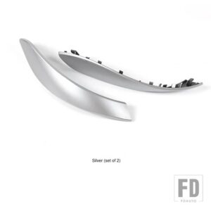 BMW 2個 インナードアハンドル外側プルトリムカバーカーアクセサリー 3 4 3GT シリーズ 2013-2018 F30 316D 318D 320D F31 320I 325D - E1 2PCS