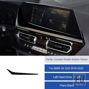 BMW Z4 G29 2019 2020 2121 2022 カーボンインテリアカーセンターコンソールマルチメディアナビゲーション画面アンダーステッカートリム - 22C LHD