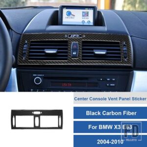 BMW LHD X3 E83 2004 - 2010 カーボン空調ベント曇り止めアウトレットステッカーインテリアカーアクセサリー - D2
