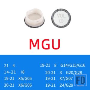 BMW ボリュームコントロールノブボタン交換トリム 新 3シリーズ G20 G05 X5 G06 X6 G07 X7 Z4 G29 クリスタルインテリア - E