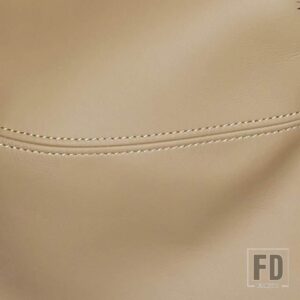 VW PU レザーアームレストボックスカバーカーアクセサリーゴルフ 7 MK7 2013-2017 - BEIGE