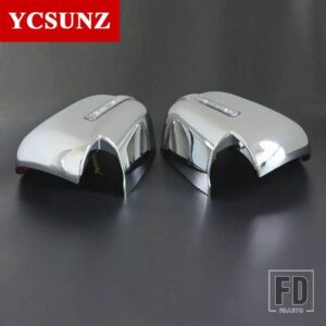 三菱 クロームドアミラーカバー LED L200 トリトン 2016-19 サイドミラーカバーカーアクセサリー YCSUNZ - Chrome