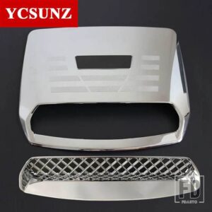 トヨタ ボンネットフードスクープエア流吸気ベントカバー ハイラックス REVO 2015-20 アクセサリー部品 YCSUNZ - Chrome