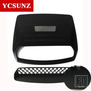 トヨタ ボンネットフードスクープエア流吸気ベントカバー ハイラックス REVO 2015-20 アクセサリー部品 YCSUNZ - Black