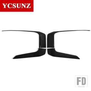 三菱 クロームサイドフロントバンパーアンダーアッパートリム L200 トライトン 2019-22 カーアクセサリーダブルキャビン - Carbon Fiber