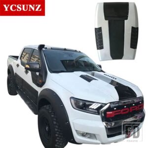 フォード 白黒ボンネットフードレンジャー T7 T8 WILDTRAK エンデバーエベレスト 2016-21 アクセサリー - white color