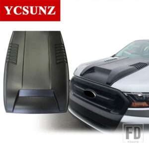フォード 白黒ボンネットフードレンジャー T7 T8 WILDTRAK エンデバーエベレスト 2016-21 アクセサリー - matte black color