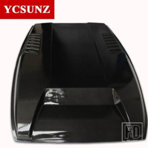 フォード 白黒ボンネットフードレンジャー T7 T8 WILDTRAK エンデバーエベレスト 2016-21 アクセサリー - carbon fiber color