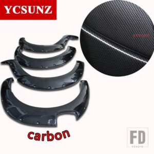 フォード 9インチカーボンマッドガードホイールアーチフェンダーフレアレンジャー WILDTRAK T7 2016 2017 2018 ダブルキャビン - Carbon Fiber