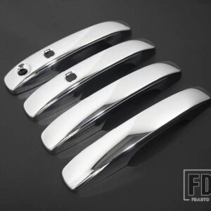 VW ABS ドアハンドルカバープロテクター AMAROK 2023 2024 ダブルキャビンカーアクセサリー - Chrome (smart holes)