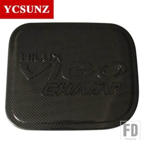 トヨタ ABS ガスタンクカバー ハイラックス VIGO 2005-14 ダブルキャビンカーアクセサリー - Carbon Fiber
