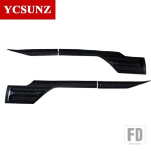 フォード 黒ドアクラッドキットアッパーモールディングレンジャー WILDTRAK 2012-19 T6 T7 ダブルキャビン - 5D carbon