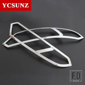フォード ABS ヘッドライトカバー ECOSPORT 2013-17 ヘッドランプフード車 EXERIROR アクセサリー - Chrome