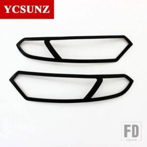 フォード ABS ヘッドライトカバー ECOSPORT 2013-17 ヘッドランプフード車 EXERIROR アクセサリー - Black