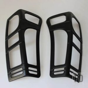 いすゞ マットブラックリアランプカバートリム DMAX 2012-19 テールライト部品 YCSUNZ - Black