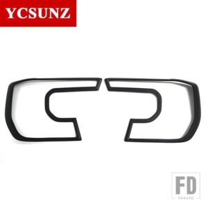 フォード ABS ヘッドランプライトカバーレンジャー WILDTRAK スポーツ XLT 2022 2023 T9 ヘッドライトカバーステッカープロテクターカーアクセ - delux black