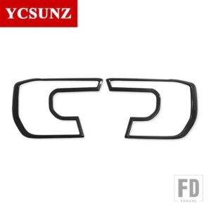 フォード ABS ヘッドランプライトカバーレンジャー WILDTRAK スポーツ XLT 2022 2023 T9 ヘッドライトカバーステッカープロテクターカーアクセ - delux carbon fiber