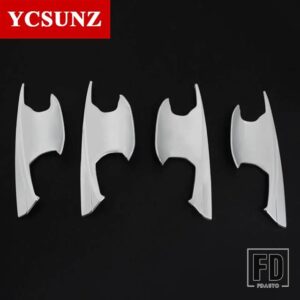 三菱 ABS ハンドルボウル挿入カバー トライトン L200 2023 2024 ピックアップトラックアクセサリー - Chrome