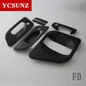 日産 クロームドアハンドルカバー URVAN キャラバン NV350 E26 2016 2017 2018 プレート部品 - Black
