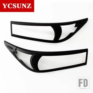 トヨタ 2016-2019 ヘッドライトカバー INNOVA KI JANG 2016-19 アクセサリーヘッドライトランプフード部品 YCSUNZ - Black
