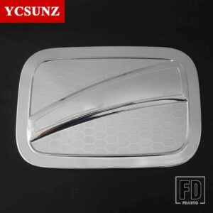 トヨタ ABS ガスタンクカバーアクセサリー ヤリスセダン 2018 2019 燃料ガスカバー外装部品 YCSUNZ - chrome with letter