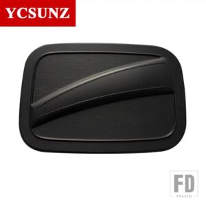 トヨタ ABS ガスタンクカバーアクセサリー ヤリスセダン 2018 2019 燃料ガスカバー外装部品 YCSUNZ - black with letter