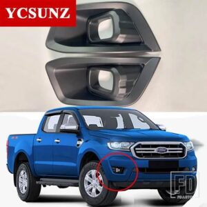 フォード ABS フォグライトカバートリムレンジャー WILDTRAK T8 2019-22 カーアクセサリー 4X4 ピックアップトラック YCSUNZ - black basic