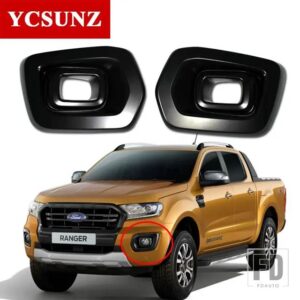 フォード ABS フォグライトカバートリムレンジャー WILDTRAK T8 2019-22 カーアクセサリー 4X4 ピックアップトラック YCSUNZ - black deluxe