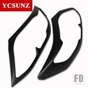 トヨタ クロームカーアクセサリーヘッドライトカバー フォーチュナーハイラックス SW4 2012 2013 2014 YCSUNZ - Black