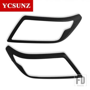 日産 ABS クロームブラックヘッドライトカバートリム ナバラ NP300 2021 アクセサリーヘッドランプ ナバラフロンティア 2021 - Black