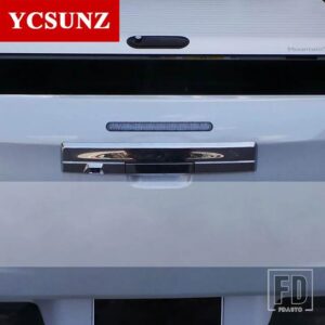 三菱 2019 リアハンドルテールゲート L200 トリトン 2019-22 ABS クロームブラックカーボン車部品アクセサリー - Chrome